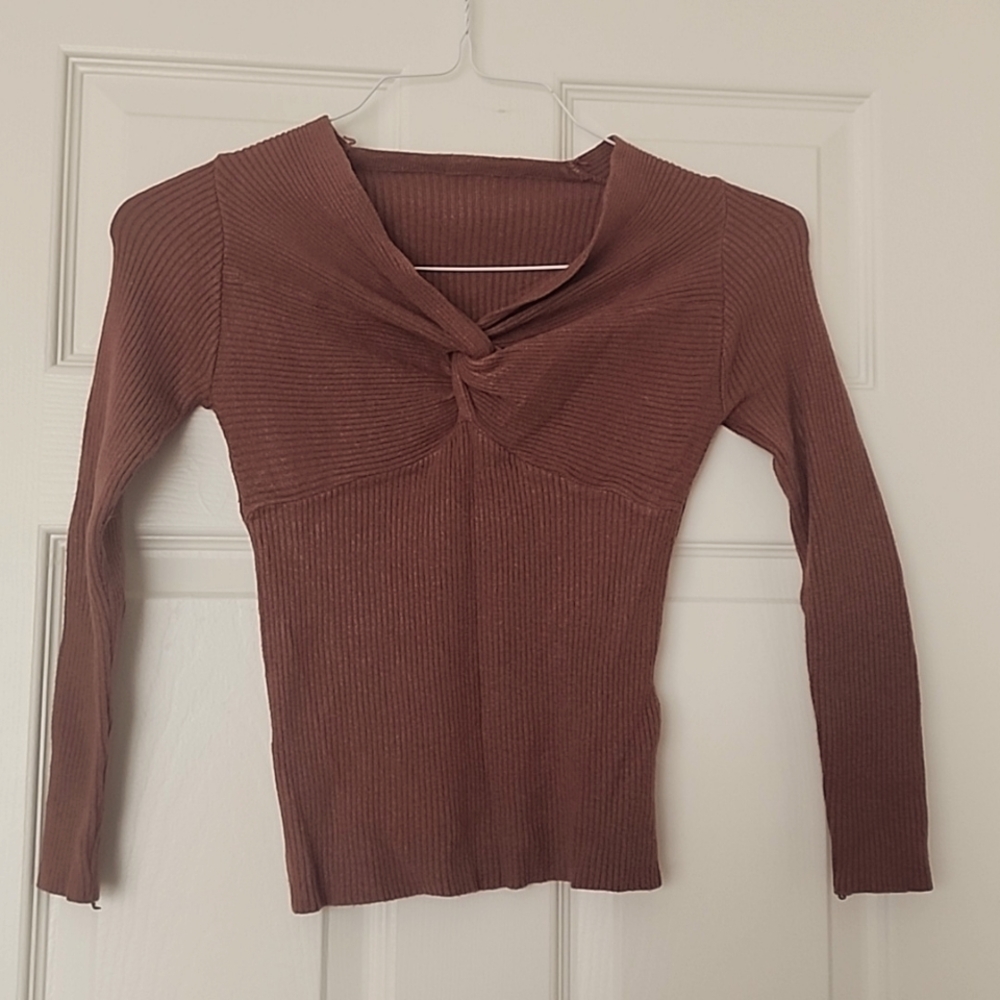 Four different colors and styles knit tops
